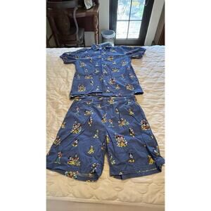 Disney Mickey & Friends Co-Ord Set | Matching Shirt and Shorts Outfit Medium